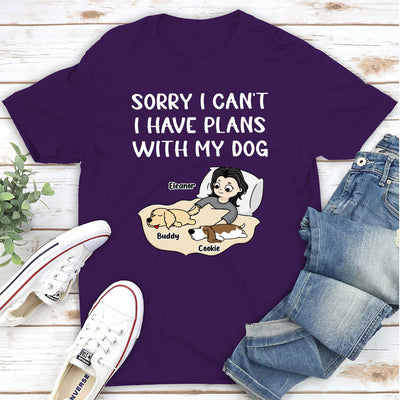 Sorry I Can‘t - Personalized Custom Unisex T-shirt
