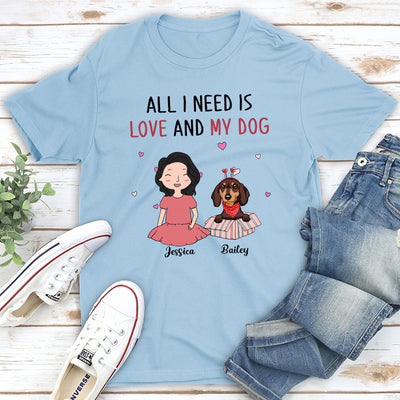 My Dog My Love - Personalized Custom Unisex T-shirt