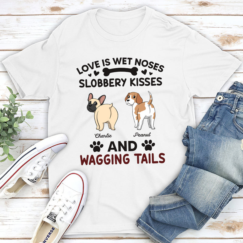 Slobbery Kisses - Personalized Custom Unisex T-shirt