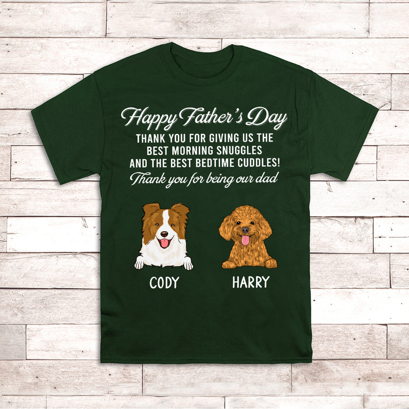 Thank You For Being My Dad - Personalized Custom Unisex T-shirt