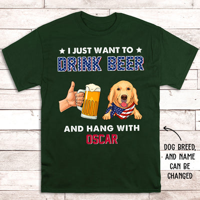 Drink Beer - Personalized Custom Unisex T-shirt