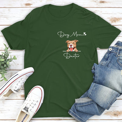 Dog Mom Valentine - Personalized Custom Unisex T-shirt
