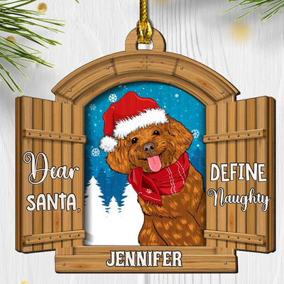 The Naughty - Personalized Custom 2-layered Wood Ornament