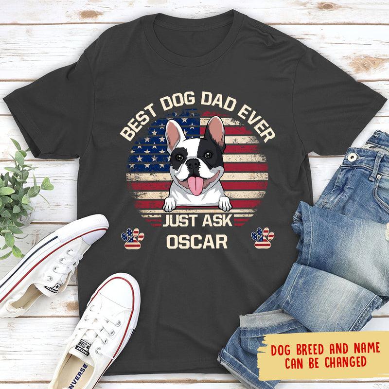 American Best Mom/Dad - Personalized Custom Unisex T-shirt