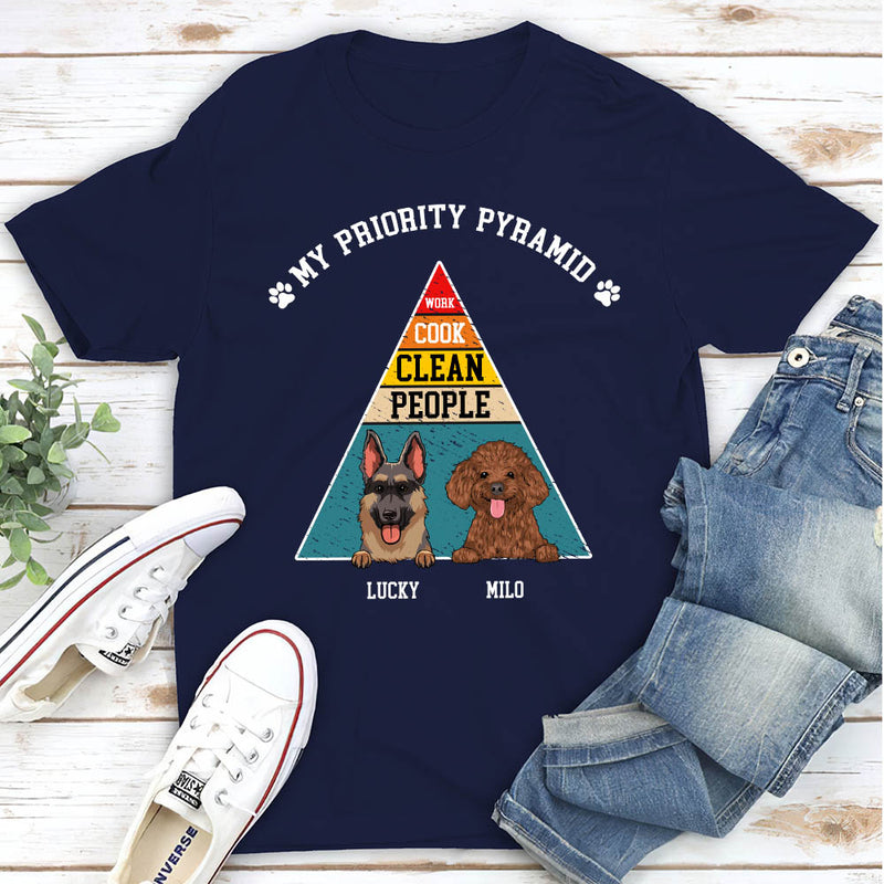 My Priority Pyramid - Personalized Custom Unisex T-shirt