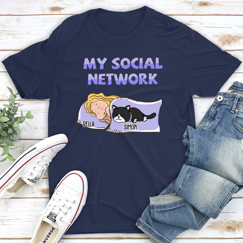 My Social Network - Personalized Custom Unisex T-shirt