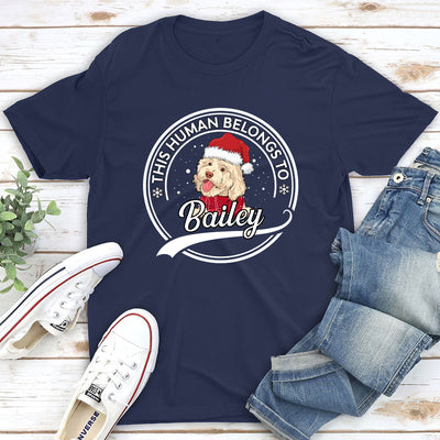 Human Belongs Christmas - Personalized Custom Unisex T-shirt