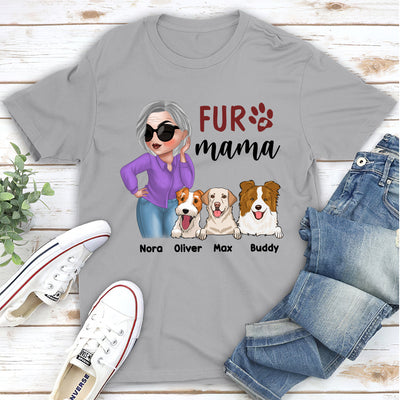 Being A Fur Mama - Personalized Custom Unisex T-shirt