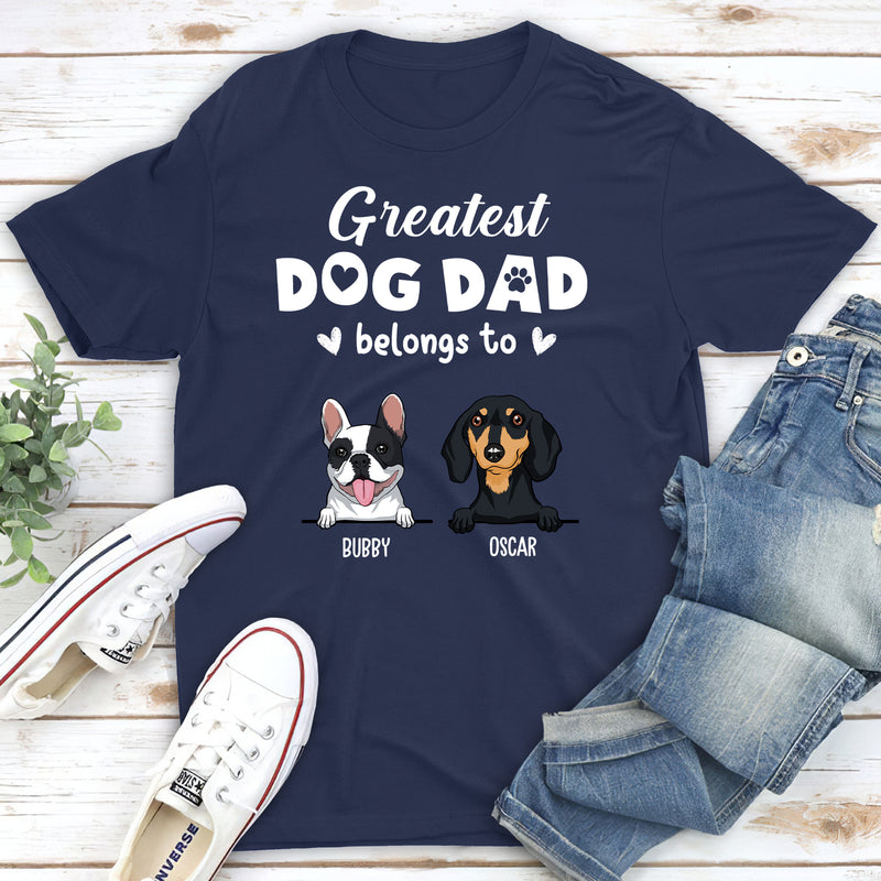Greatest Dog Mom - Personalized Custom Unisex T-shirt