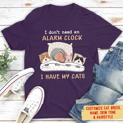 My Cat Is The Best Alarm Clock - Personalized Custom Unisex T-shirt