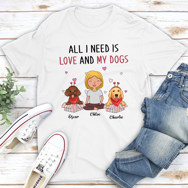 My Dog My Love - Personalized Custom Unisex T-shirt