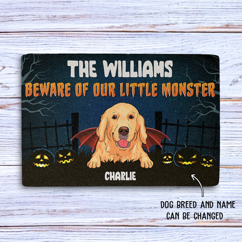 Little Monster - Personalized Custom Doormat