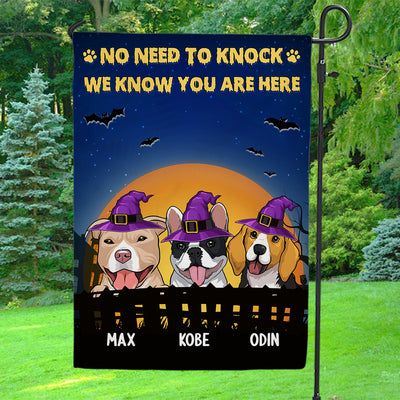 Dog Witch - Personalized Custom Garden Flag