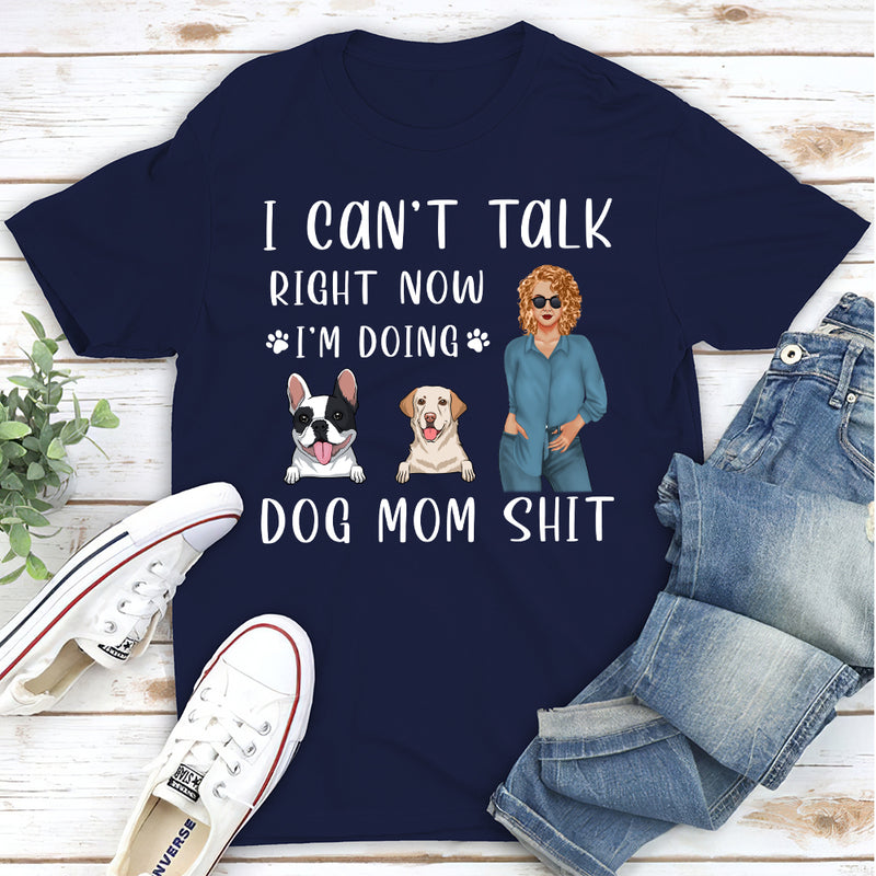 Doing Dog Mom - Personalized Custom Unisex T-shirt