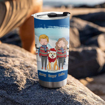 Happiness Is Having A Dog - Personalized Custom Tumbler