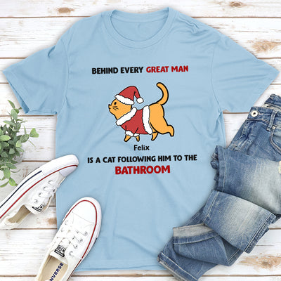 Behind Every Great Person - Personalized Custom Unisex T-shirt
