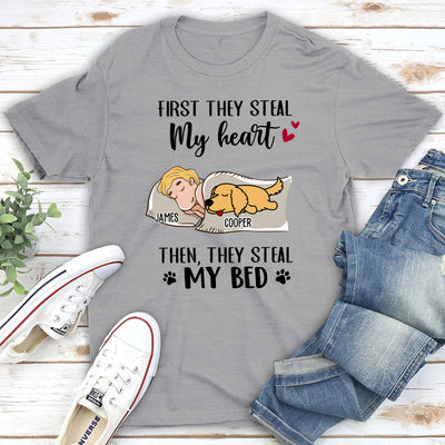 My Heart My Bed - Personalized Custom Unisex T-shirt