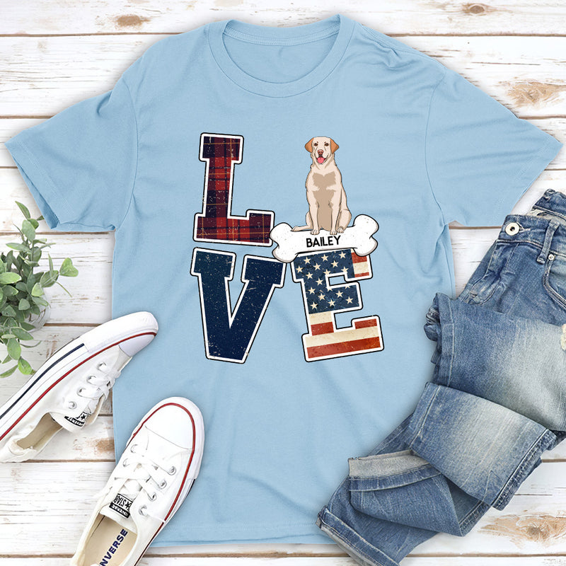 Love Pattern - Personalized Custom Unisex T-shirt