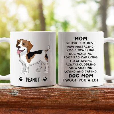 Woof You A Lot - Personalized Custom Coffee Mug