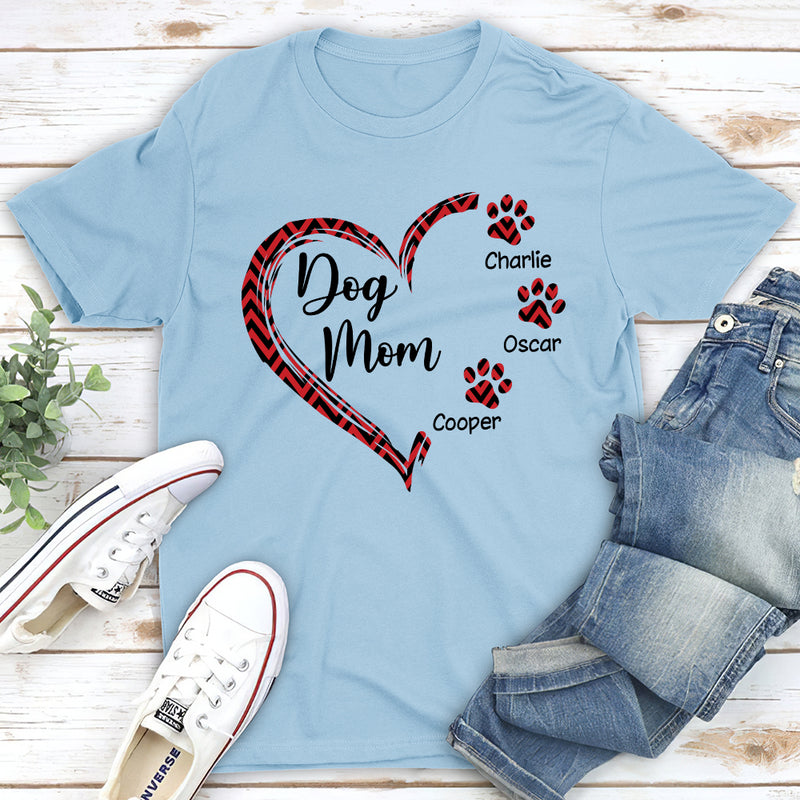 Dog Mom - Personalized Custom Unisex T-shirt
