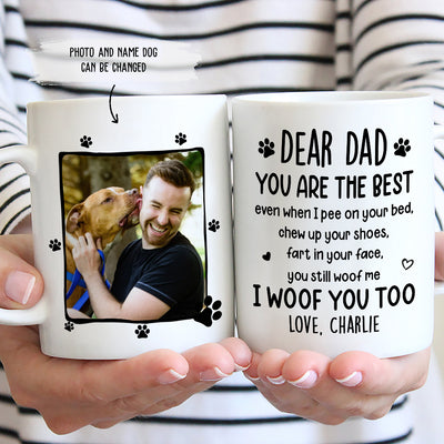 I Woof You Too - Personalized Custom Coffee Mug - Gifts For Dog Lovers