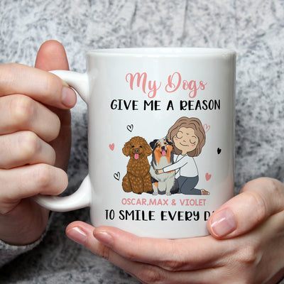 My Dog Gives Me - Personalized Custom Coffee Mug