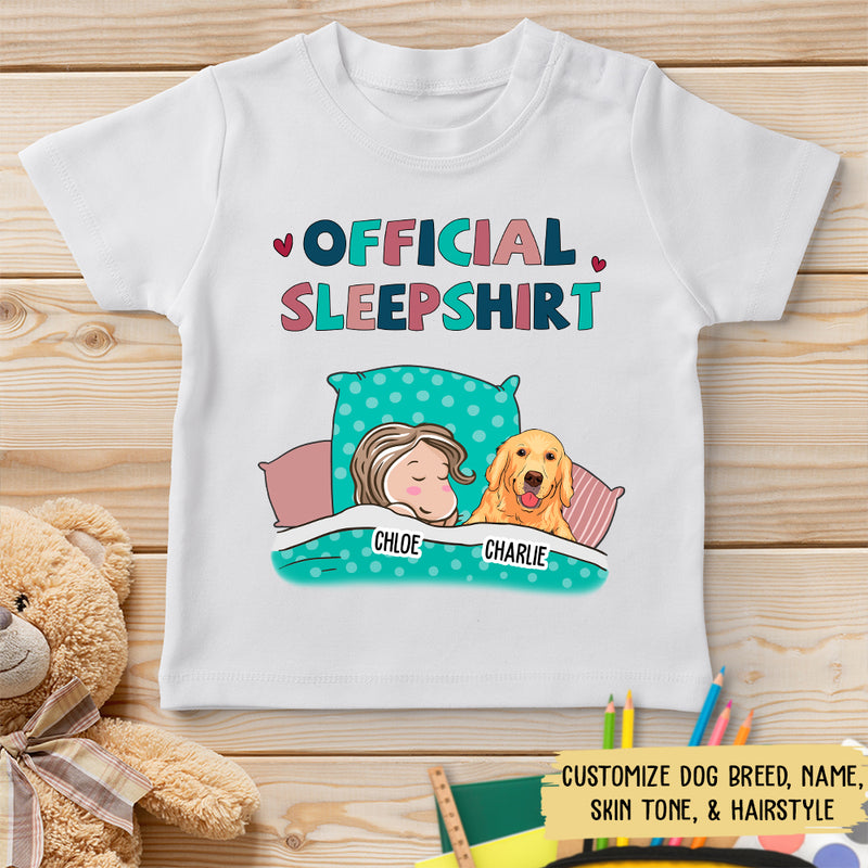 Dog Official Sleepshirt - Personalized Custom Youth T-shirt