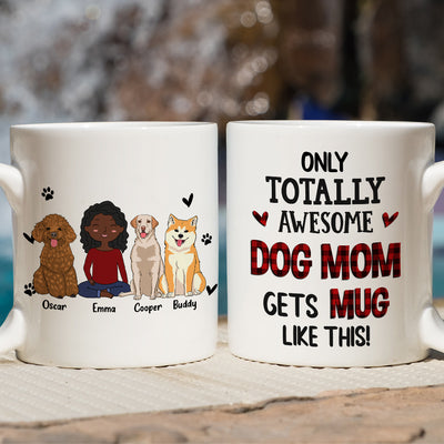 Awesome Dog Mom 1 - Personalized Custom Coffee Mug