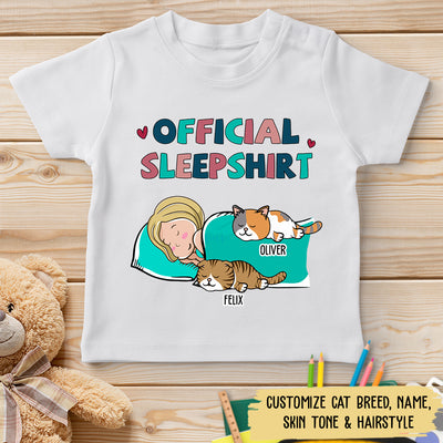 Cat Official Sleepshirt - Personalized Custom Youth T-shirt
