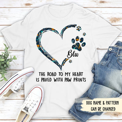 Road To Heart Pattern - Personalized Custom Premium T-shirt