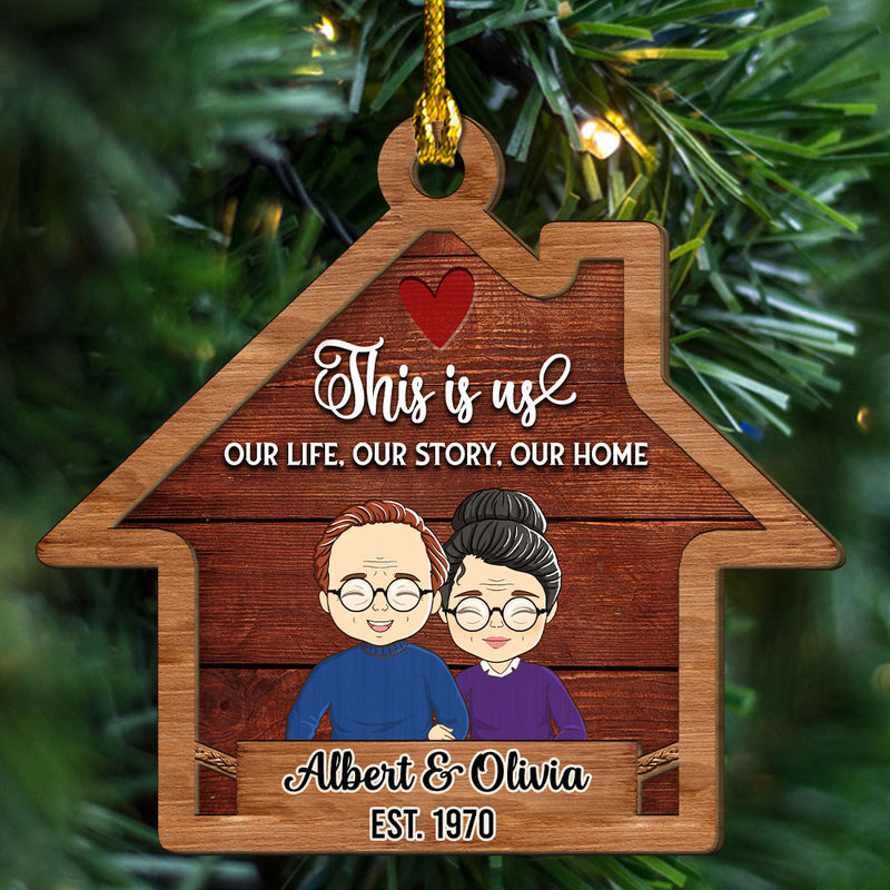 This Is Us House - Personalized Custom 2-layered Wood Ornament