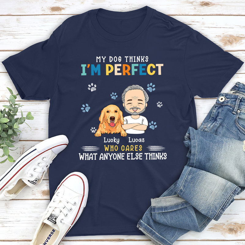 Perfect Dog Mom - Personalized Custom Unisex T-shirt