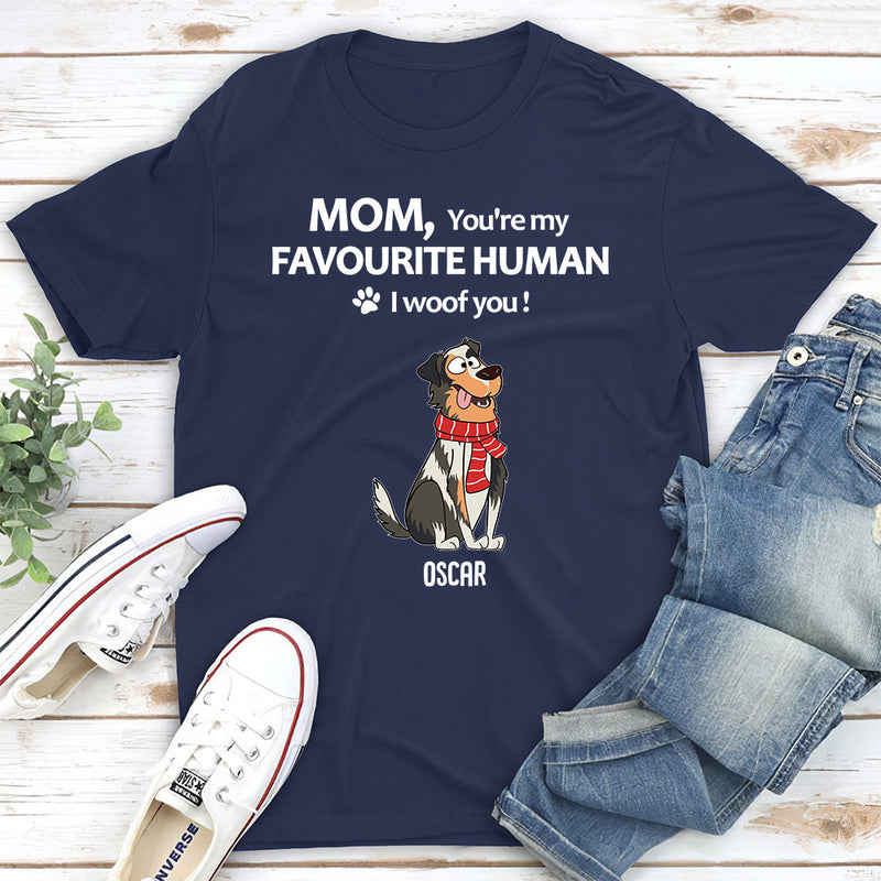 To My Favourite Human - Personalized Custom Unisex T-shirt