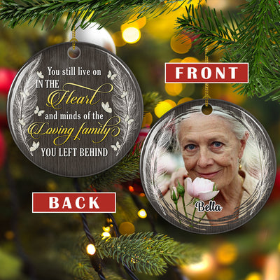 Your Loving Family - Personalized Custom Circle Ceramic Ornament