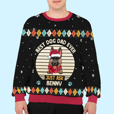 Best Dog Dad/Mom Ever - Personalized Custom All-Over-Print Sweatshirt