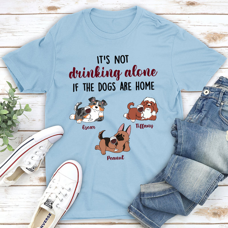 Dogs And Wine 2 - Personalized Custom Unisex T-shirt