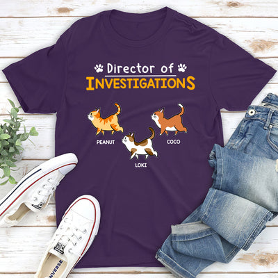 Director Of Investigation - Personalized Custom Unisex T-shirt