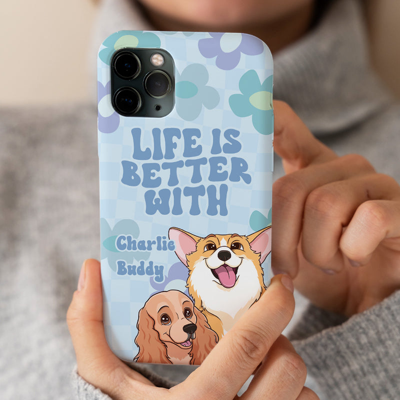 Life Is Better Flower - Personalized Custom Phone Case