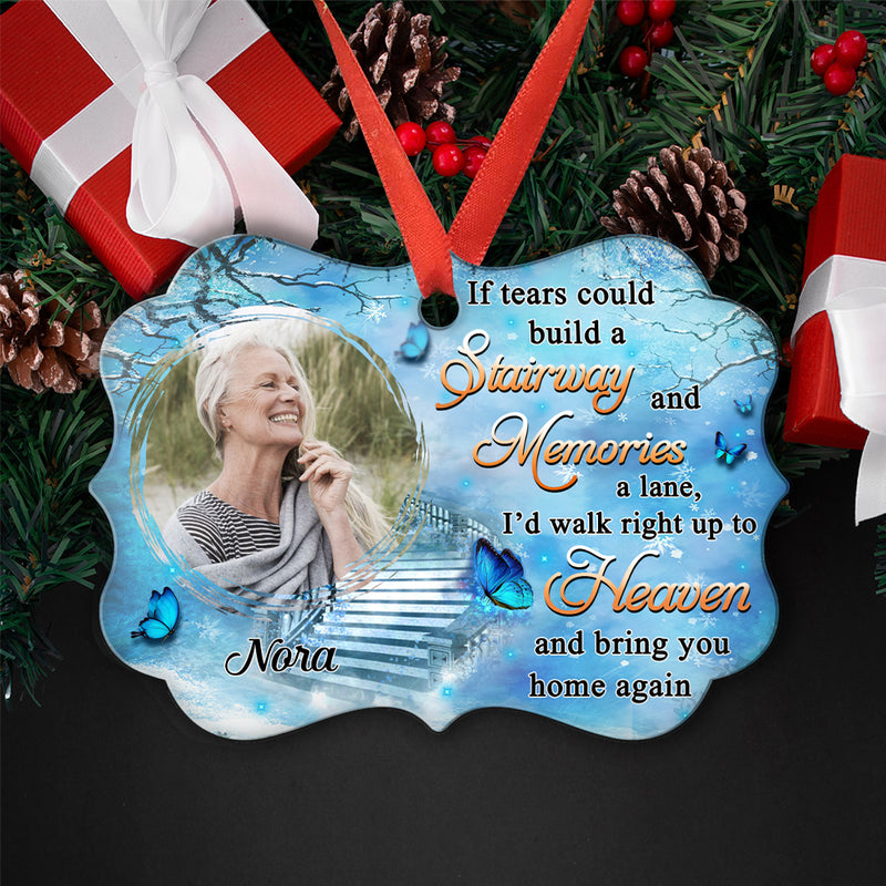 Up To Heaven - Personalized Custom Aluminum Ornament
