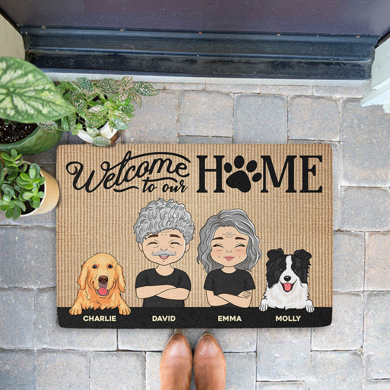 Welcome To Our Home - Personalized Custom Doormat