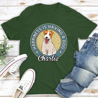 Having Dog - Personalized Custom Unisex T-shirt