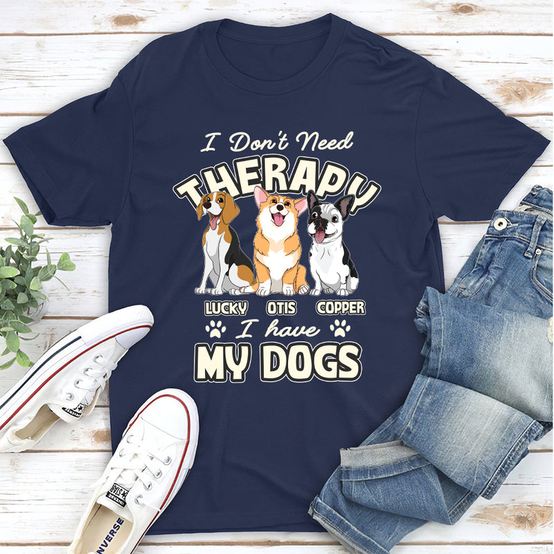 Dog Therapy - Personalized Custom Unisex T-shirt