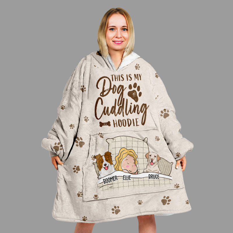 This Is My Cuddling Hoodie - Personalized Custom Blanket Hoodie