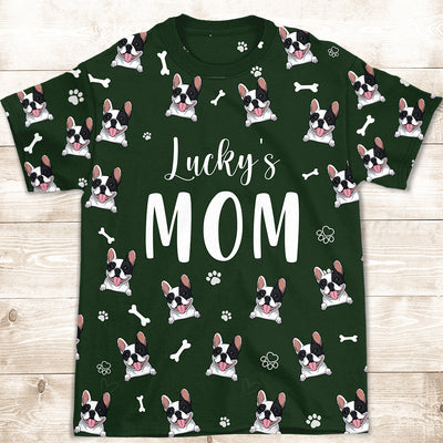 Dog Mom/Dad Pattern - Personalized Custom All-over-print T-shirt