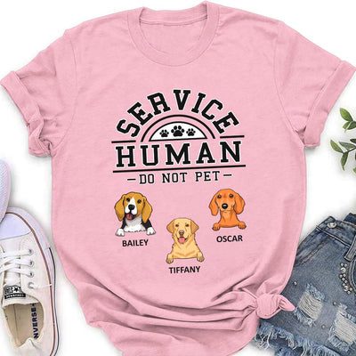 Dogs Service Human Logo - Personalized Custom Women's T-shirt