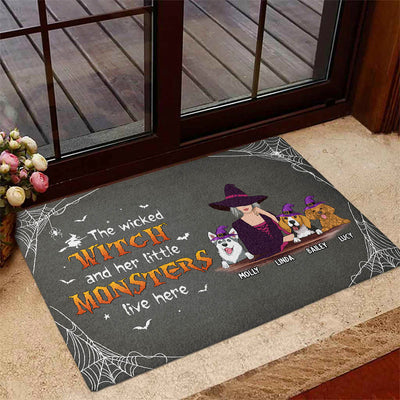 We Live Here - Personalized Custom Doormat