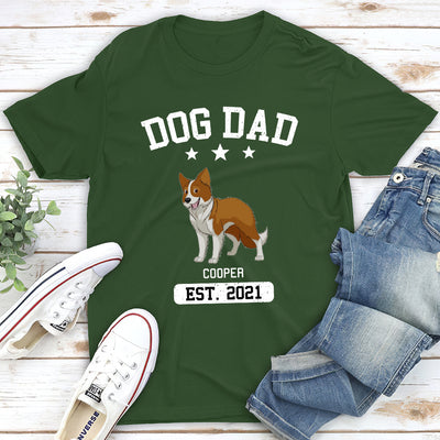 Dog Dad Grunge - Personalized Custom Unisex T-shirt