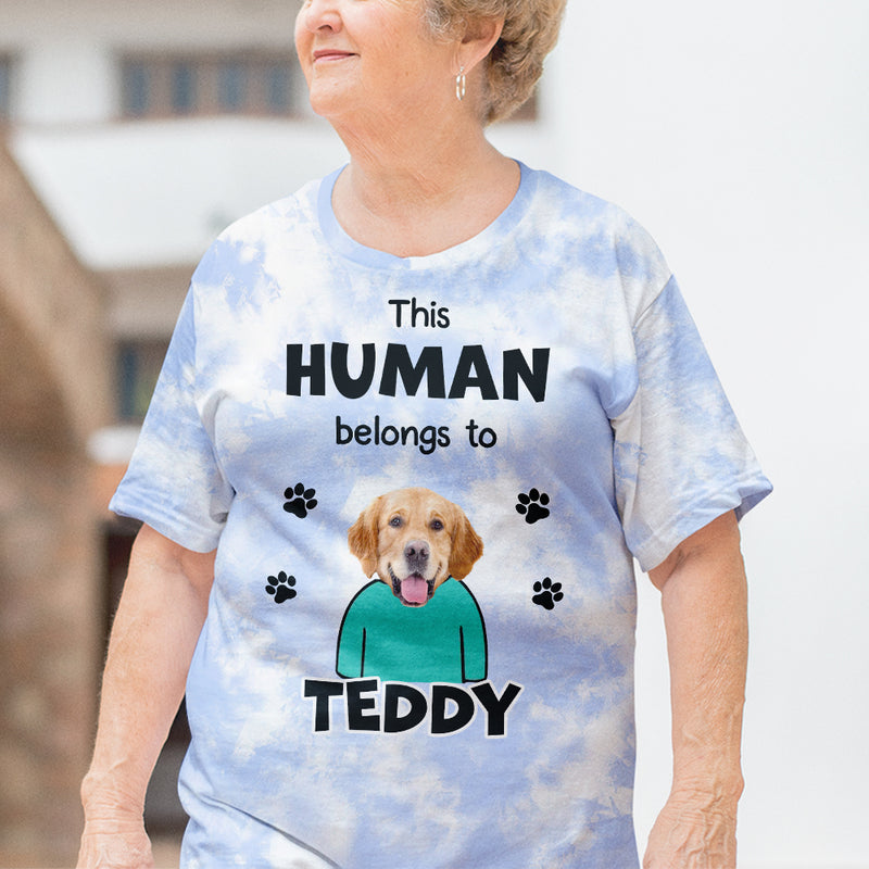 Belongs To My Dog - Personalized Custom Photo All-over-print T-shirt