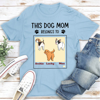 This Dog Mom - Personalized Custom Unisex T-shirt