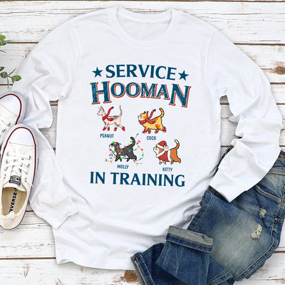 Service Human In Traning - Personalized Custom Long Sleeve T-shirt